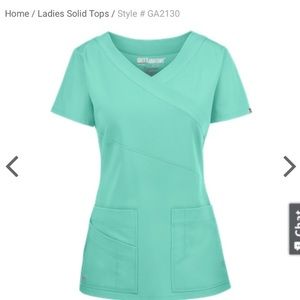 🆕NEW Grey’s Anatomy Signature Wrap Scrub Top in Opal